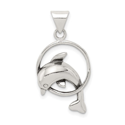 Sterlingsilber Delfin Charm