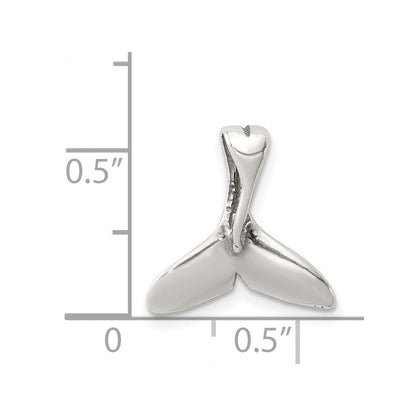 Sterlingsilber Klein Wal Schwanz Anhänger