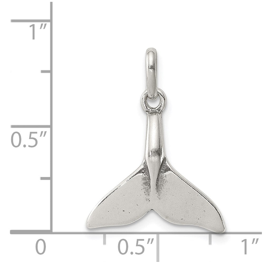 Sterlingsilber Wal Schwanz Charm