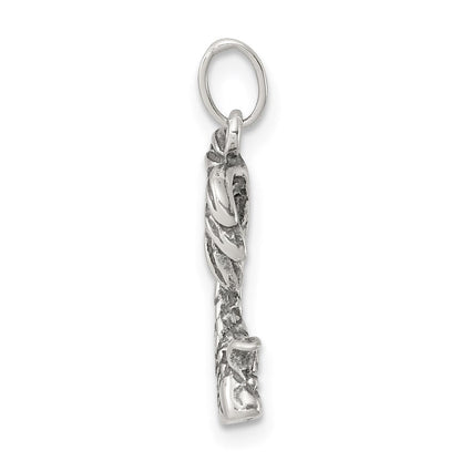 Sterlingsilber Antikisiert Palme Baum Charm