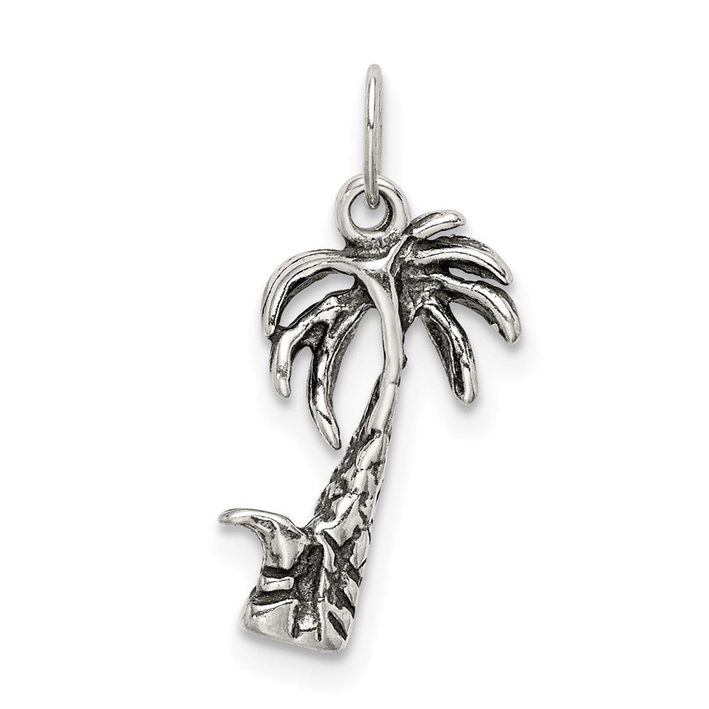 Sterlingsilber Antikisiert Palme Baum Charm