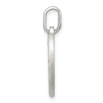Sterlingsilber Satiniert Engel Herz Charm