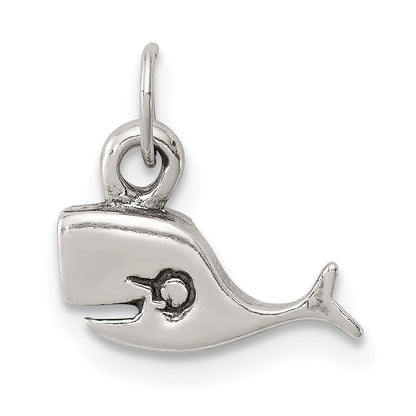 Sterlingsilber Antikisiert Wal Charm