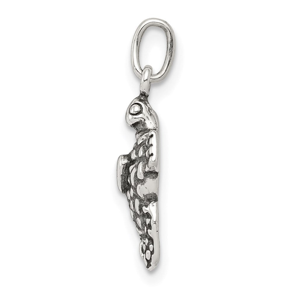 Sterlingsilber Antikisiert Meer Schildkröte Charm