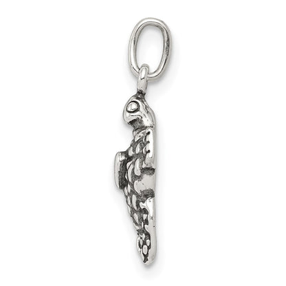 Sterlingsilber Antikisiert Meer Schildkröte Charm