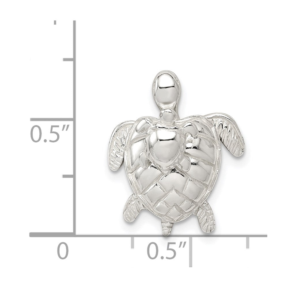 Sterlingsilber Mutter & Baby Schildkröte Pend