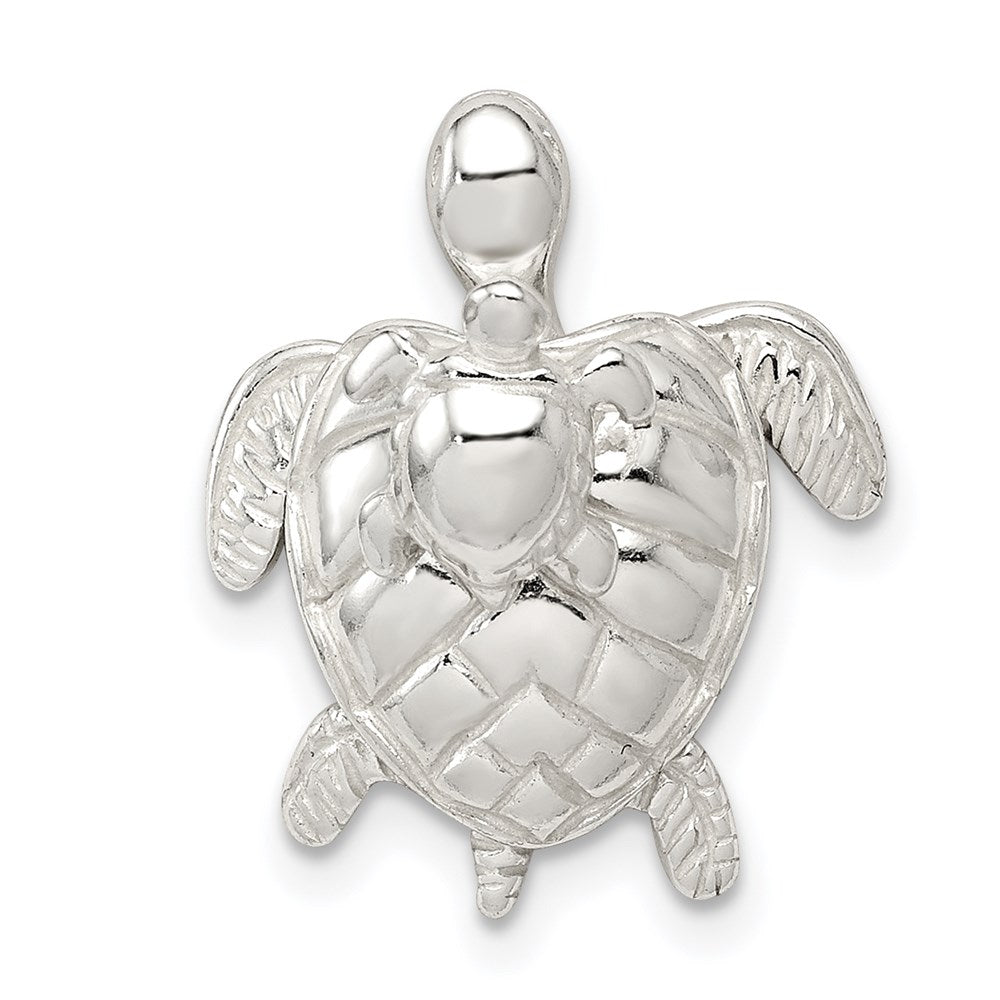 Sterlingsilber Mutter & Baby Schildkröte Pend