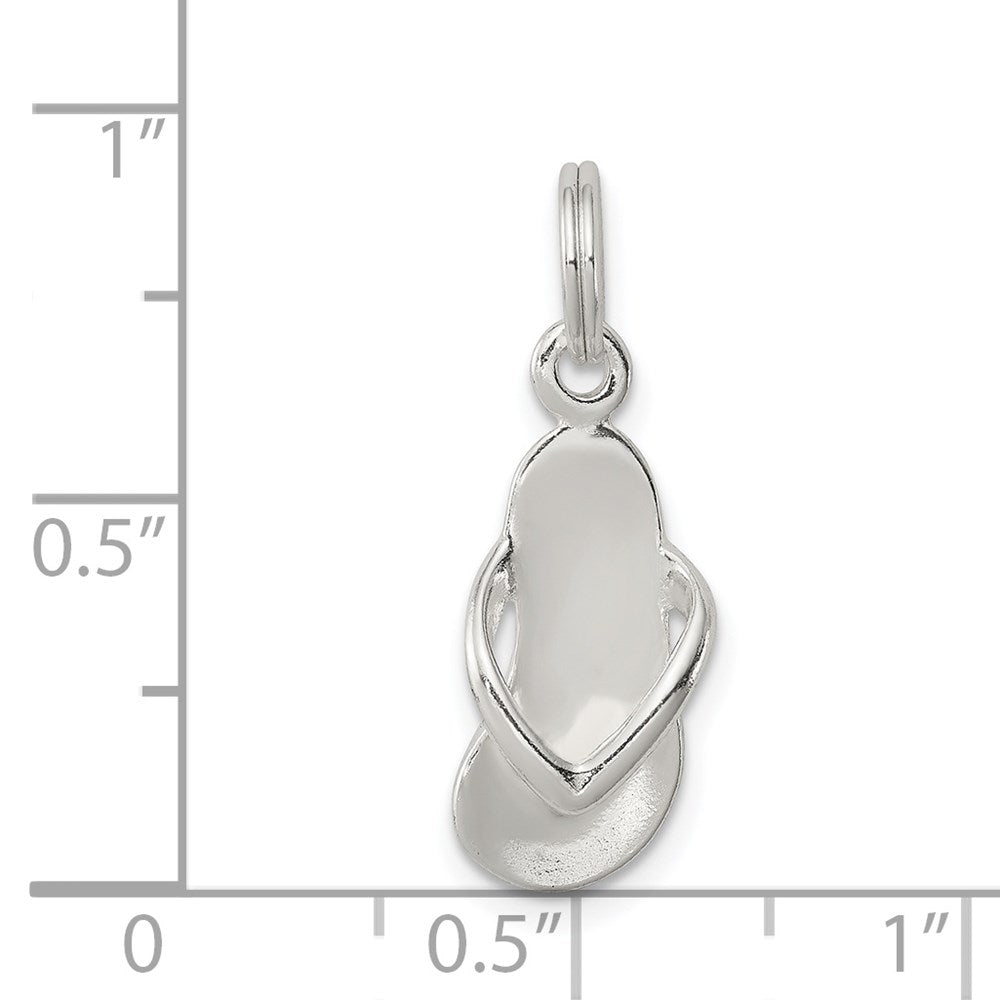 Sterlingsilber Flip Flop Charm