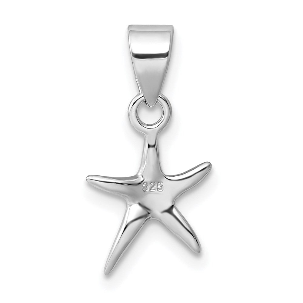 Sterlingsilber Rhodium-platedstarfish Anhänger