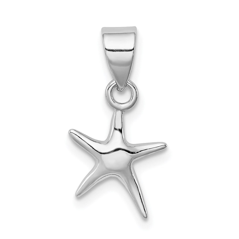 Sterlingsilber Rhodium-platedstarfish Anhänger
