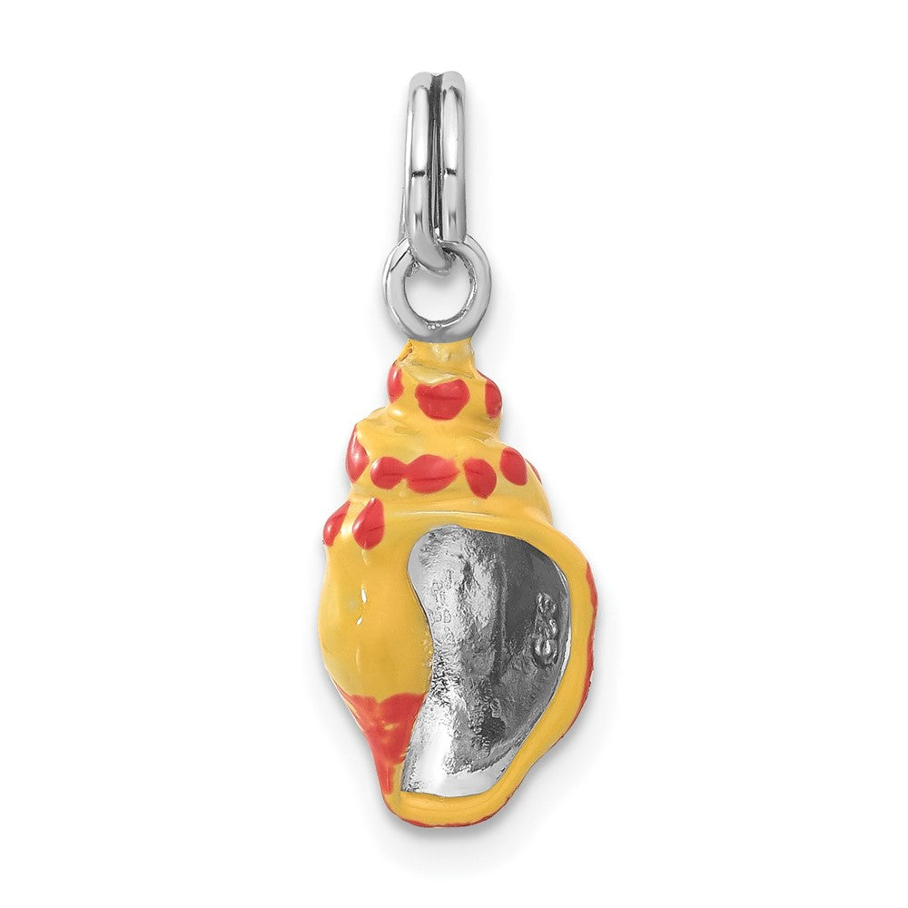 Sterlingsilber Emailliert Conch Muschel Charm