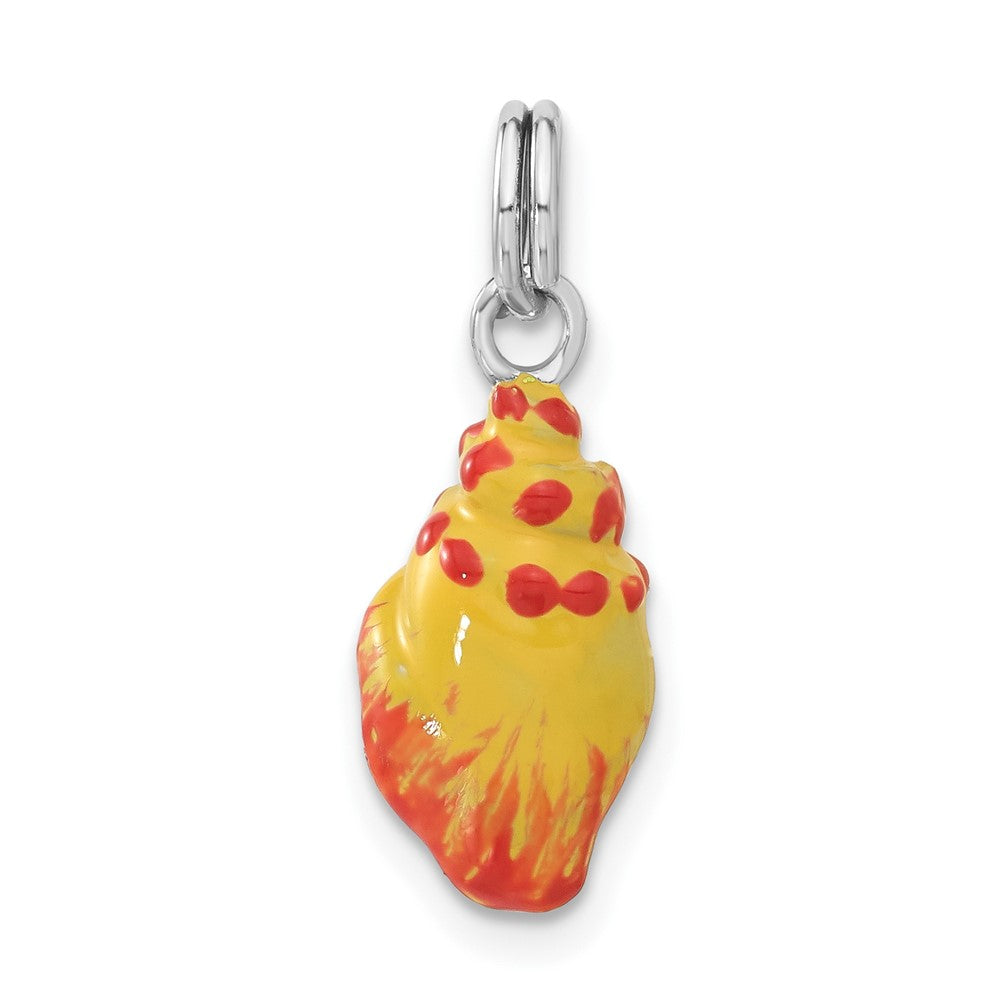 Sterlingsilber Emailliert Conch Muschel Charm
