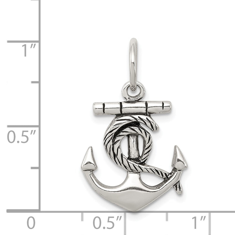 Sterlingsilber Antikisiert Anker Charm