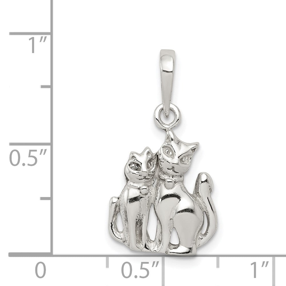 Sterlingsilber Cats Anhänger