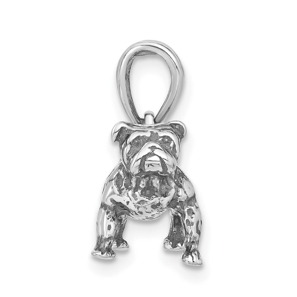 Sterlingsilber 3-d Antikisiert Hund Anhänger