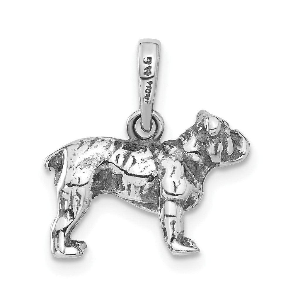 Sterlingsilber 3-d Antikisiert Hund Anhänger