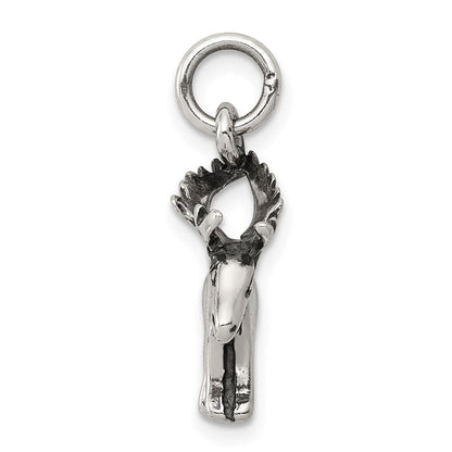 Sterlingsilber Antikisiert Moose Charm