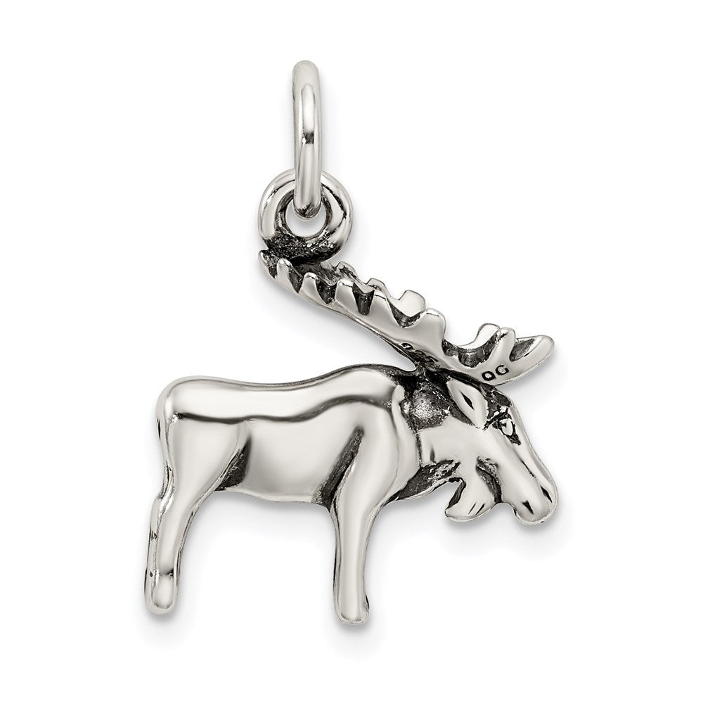 Sterlingsilber Antikisiert Moose Charm