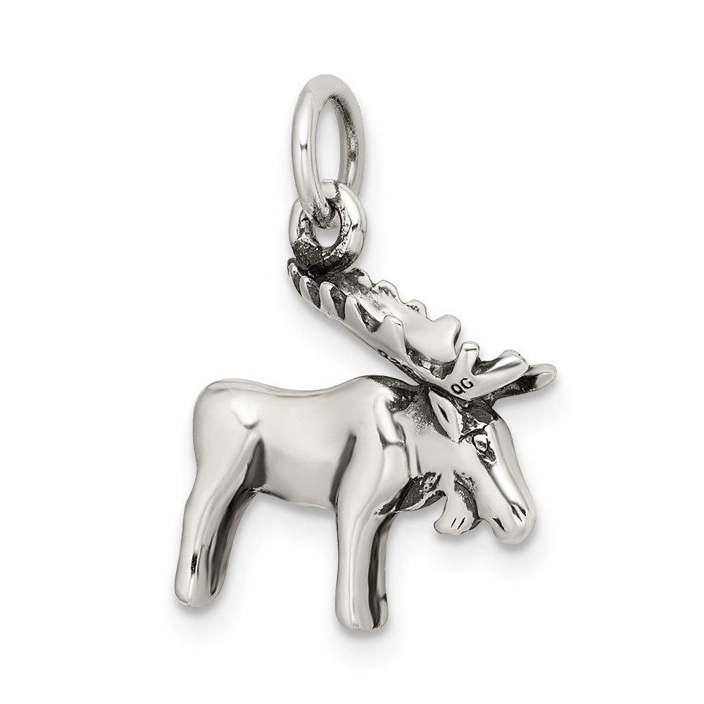 Sterlingsilber Antikisiert Moose Charm