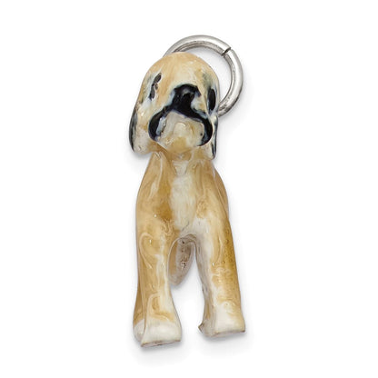 Sterlingsilber Emailliert Briard Charm