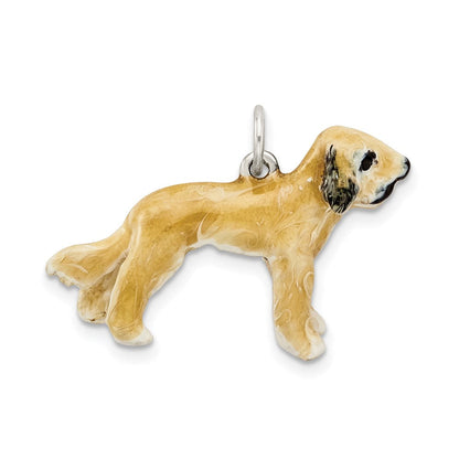 Sterlingsilber Emailliert Briard Charm