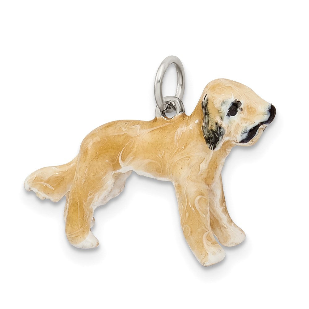 Sterlingsilber Emailliert Briard Charm