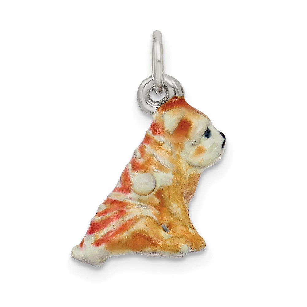 Sterlingsilber Emailliert Shar Pei Charm