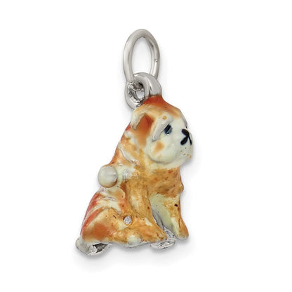 Sterlingsilber Emailliert Shar Pei Charm