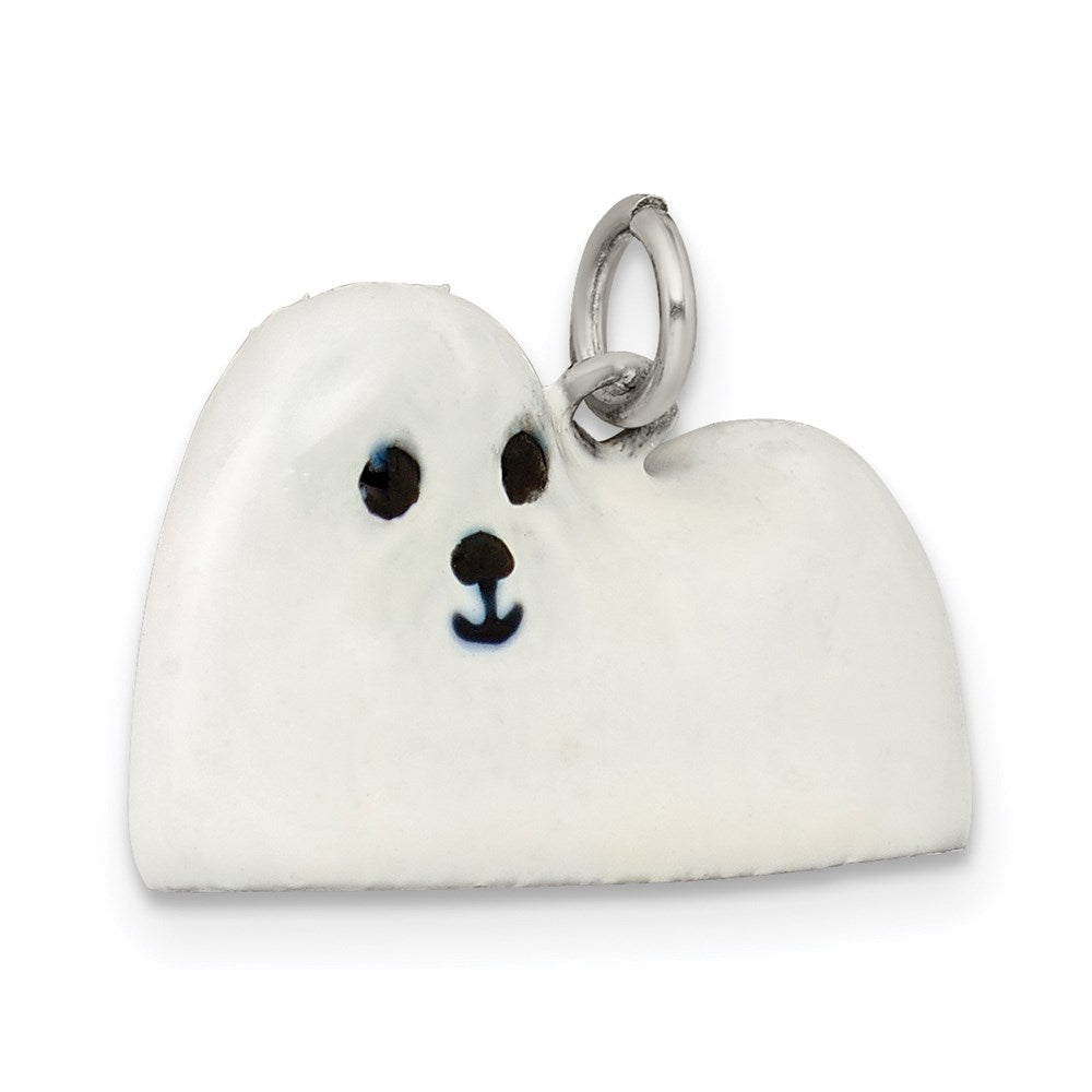 Sterlingsilber Emailliert Maltese Charm