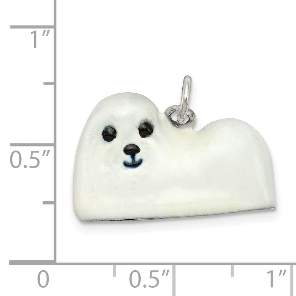 Sterlingsilber Emailliert Maltese Charm