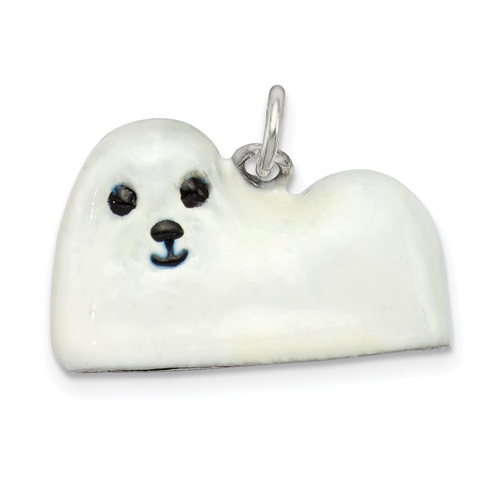 Sterlingsilber Emailliert Maltese Charm