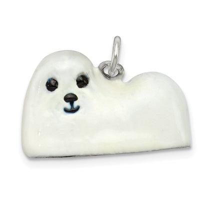 Sterlingsilber Emailliert Maltese Charm