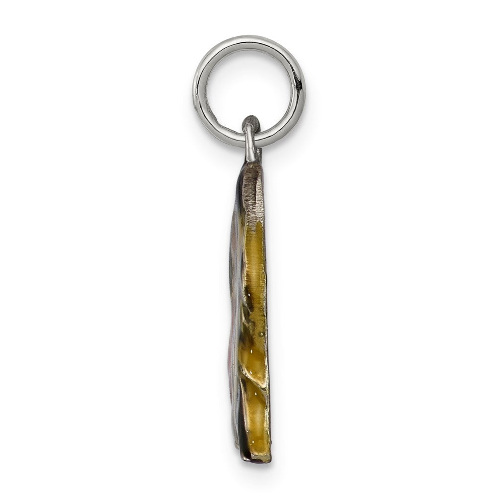 Sterlingsilber Emailliert Profile Shih Tzu Charm