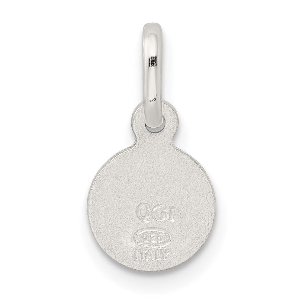 Sterlingsilber Rhodiniert Satiniert Engel Charm