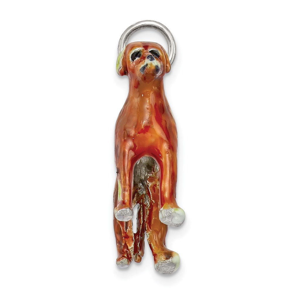 Sterlingsilber Emailliert Rhodesian Ridgeback Charm