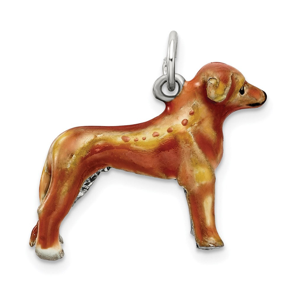 Sterlingsilber Emailliert Rhodesian Ridgeback Charm