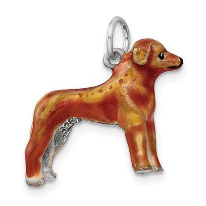 Sterlingsilber Emailliert Rhodesian Ridgeback Charm
