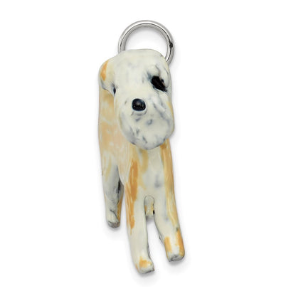 Sterlingsilber Emaille Weich Beschichtet Wheaton Terrier Charm