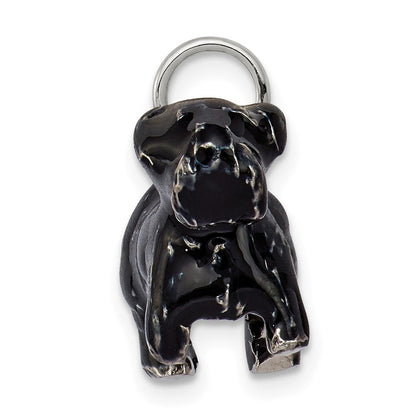 Sterlingsilber Emailliert Groß Scottish Terrier Charm