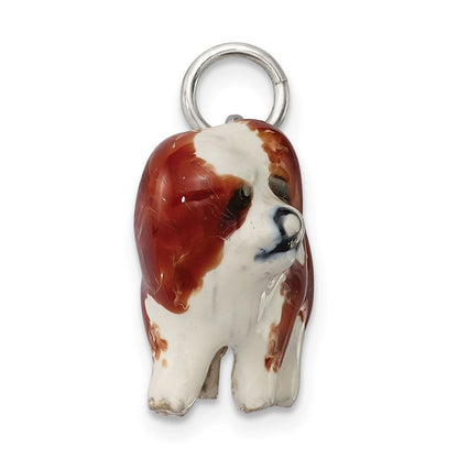 Sterlingsilber Emailliert Coton De Tulear Charm