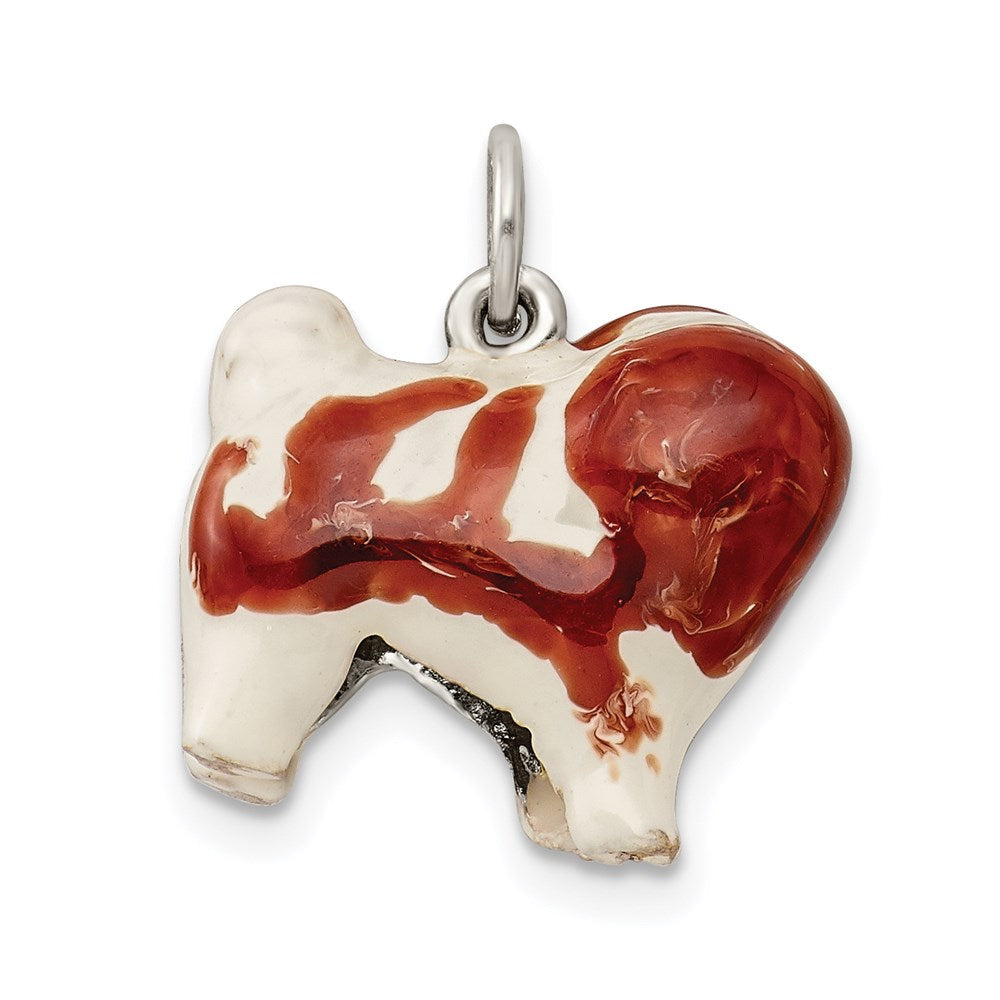 Sterlingsilber Emailliert Coton De Tulear Charm