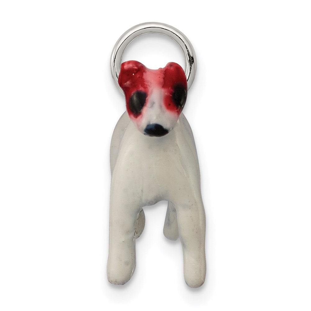 Sterlingsilber Emailliert Jack Russell Charm