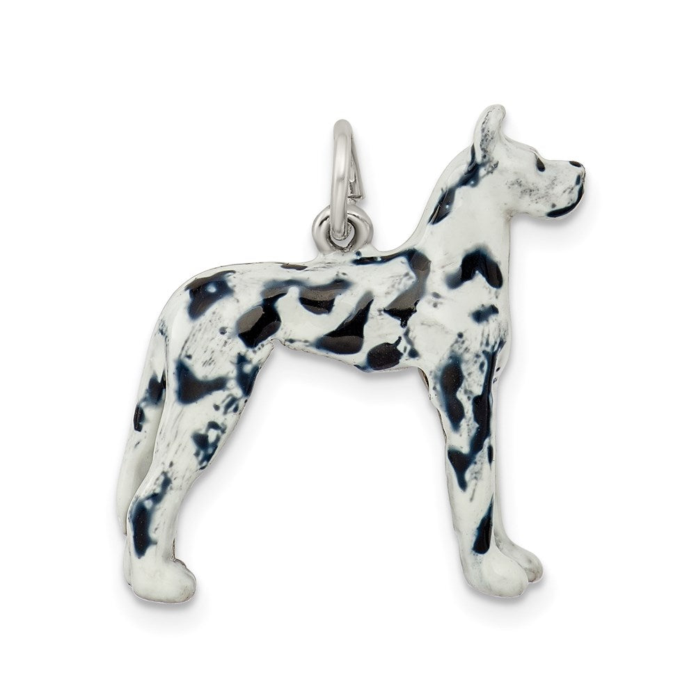 Sterlingsilber Emailliert Great Dane Charm