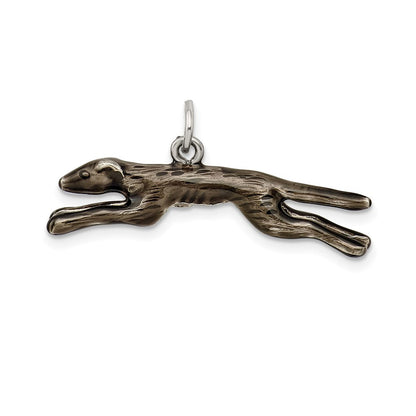 Sterlingsilber Emailliert Greyhound Hund Charm