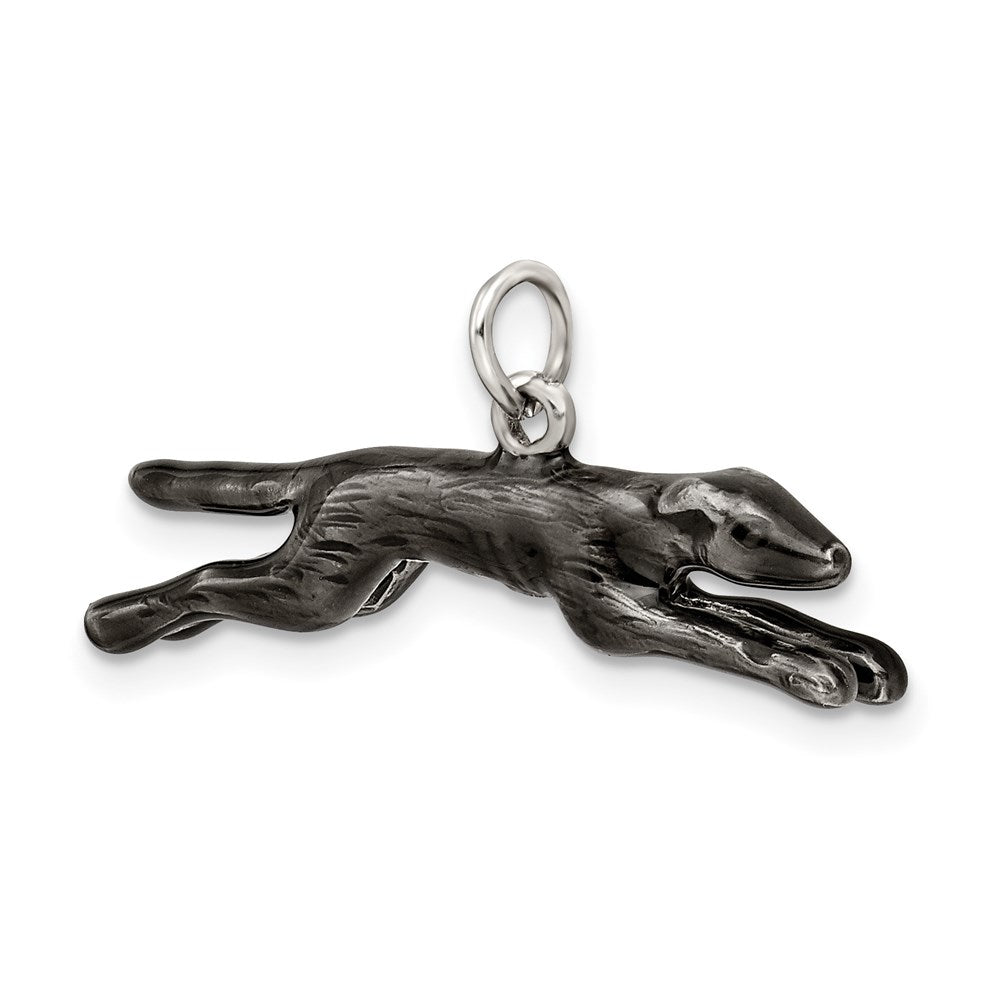 Sterlingsilber Emailliert Greyhound Hund Charm