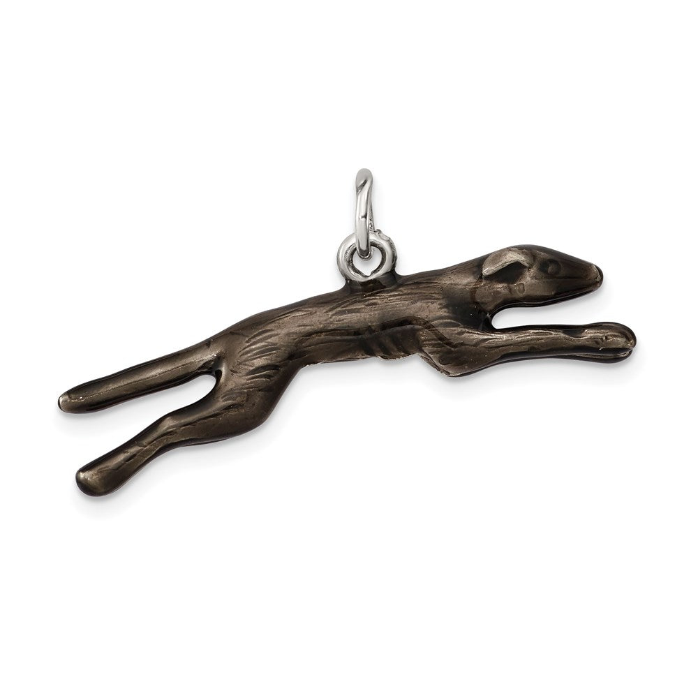 Sterlingsilber Emailliert Greyhound Hund Charm