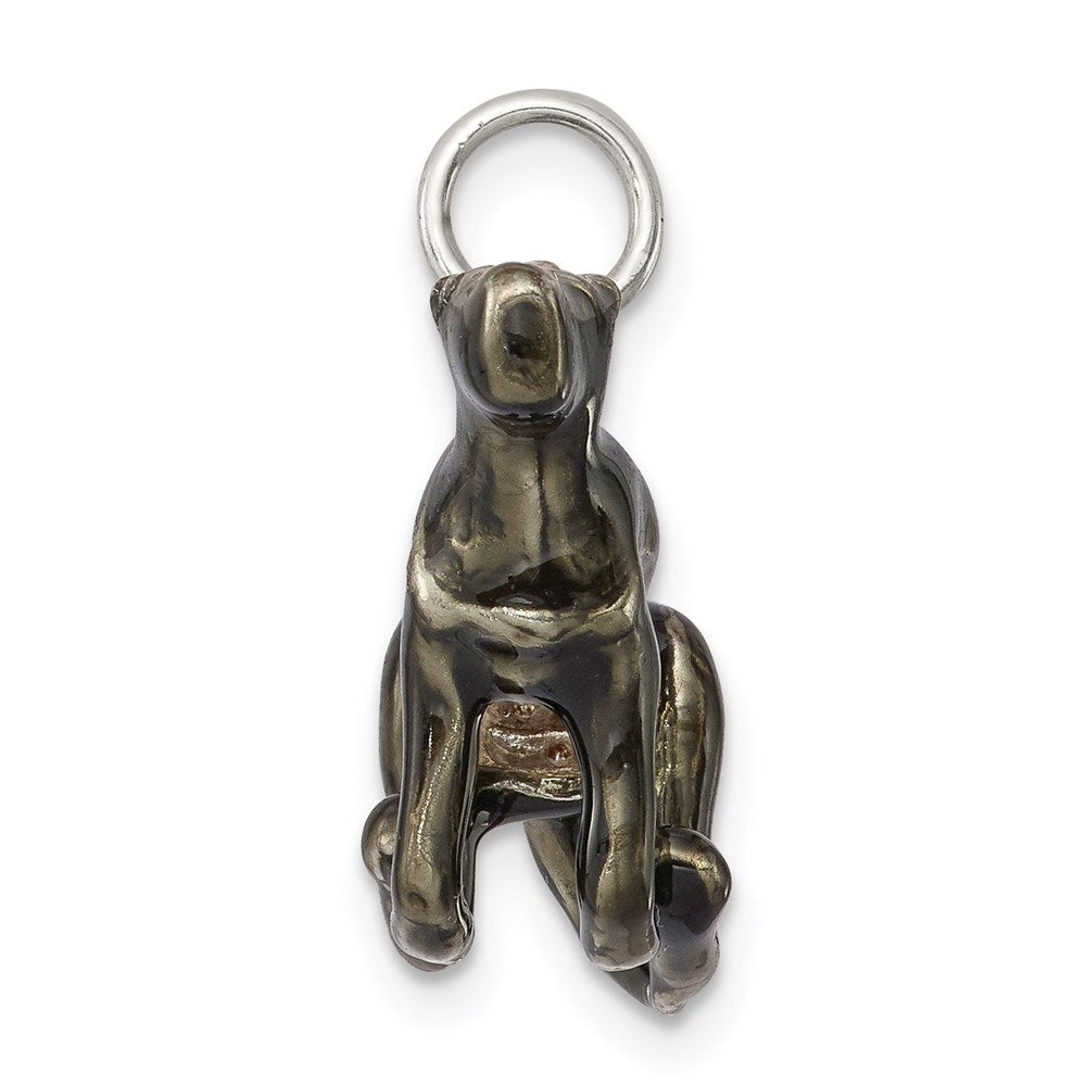 Sterlingsilber Emaille Mittel Greyhound Charm