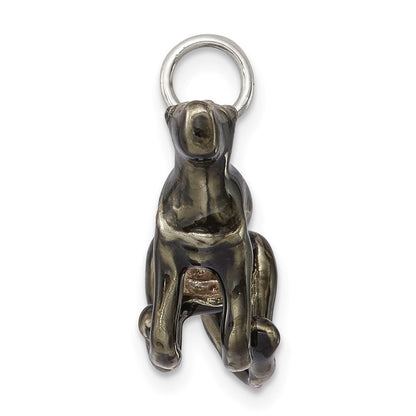 Sterlingsilber Emaille Mittel Greyhound Charm