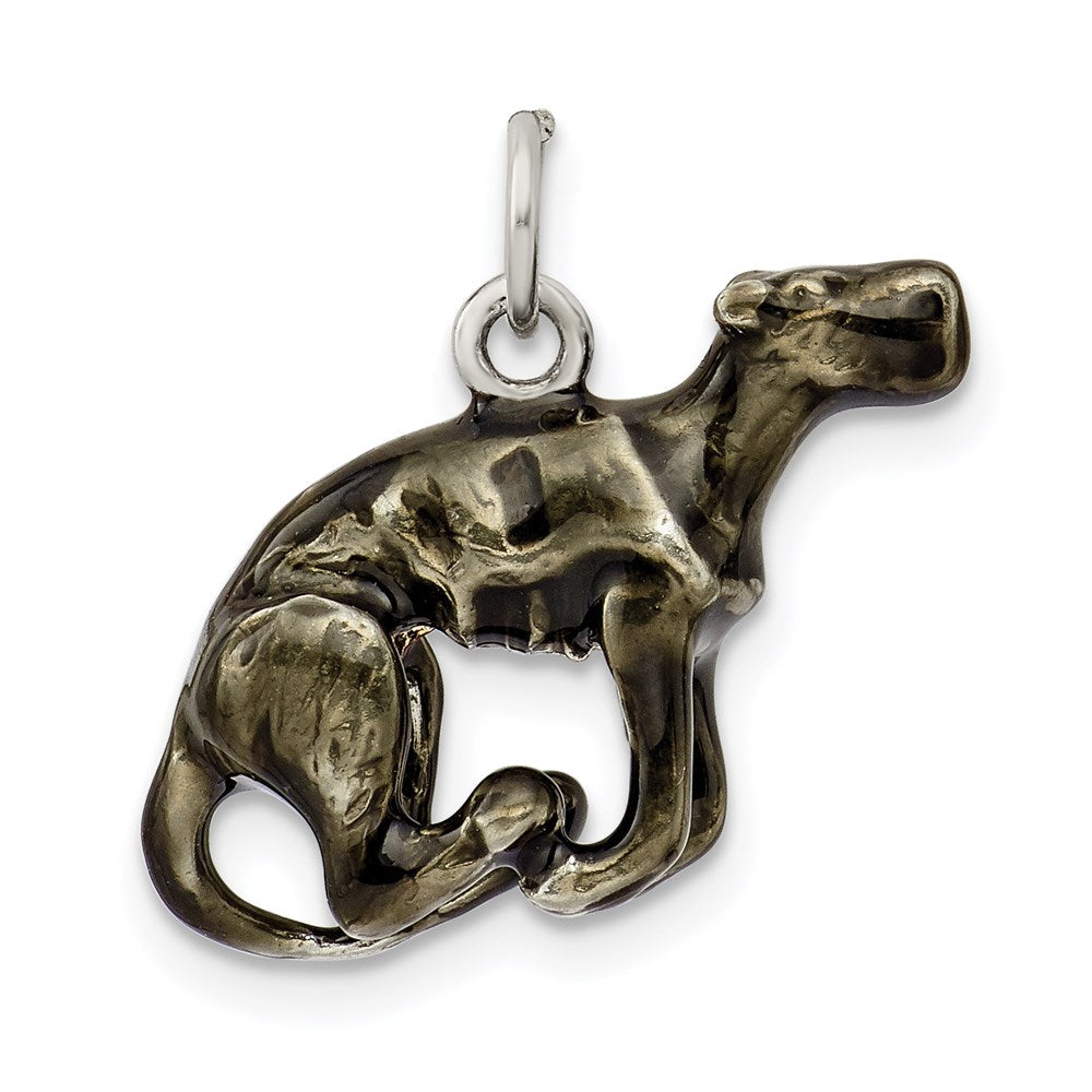 Sterlingsilber Emaille Mittel Greyhound Charm