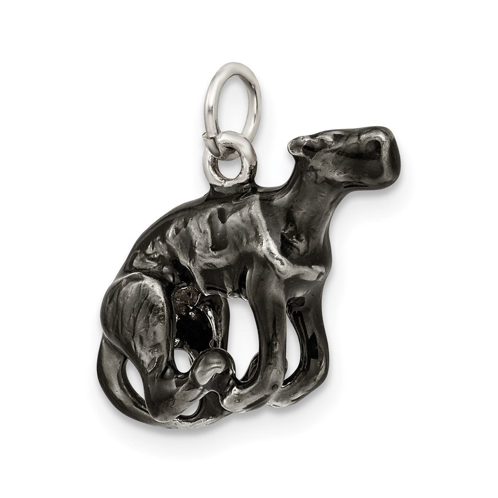 Sterlingsilber Emaille Mittel Greyhound Charm